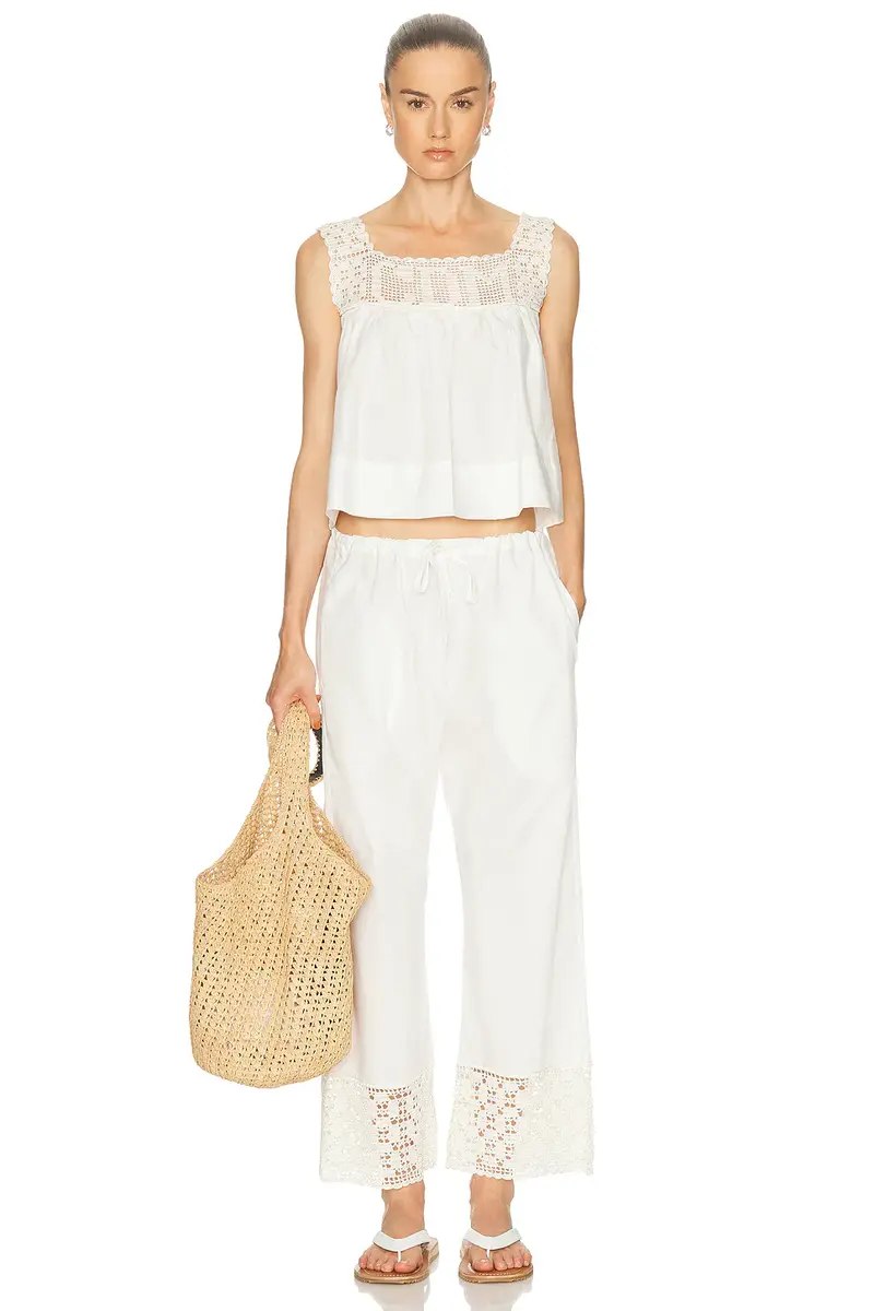 Calle Del Mar Heirloom Poplin Top | Thumbnail 4