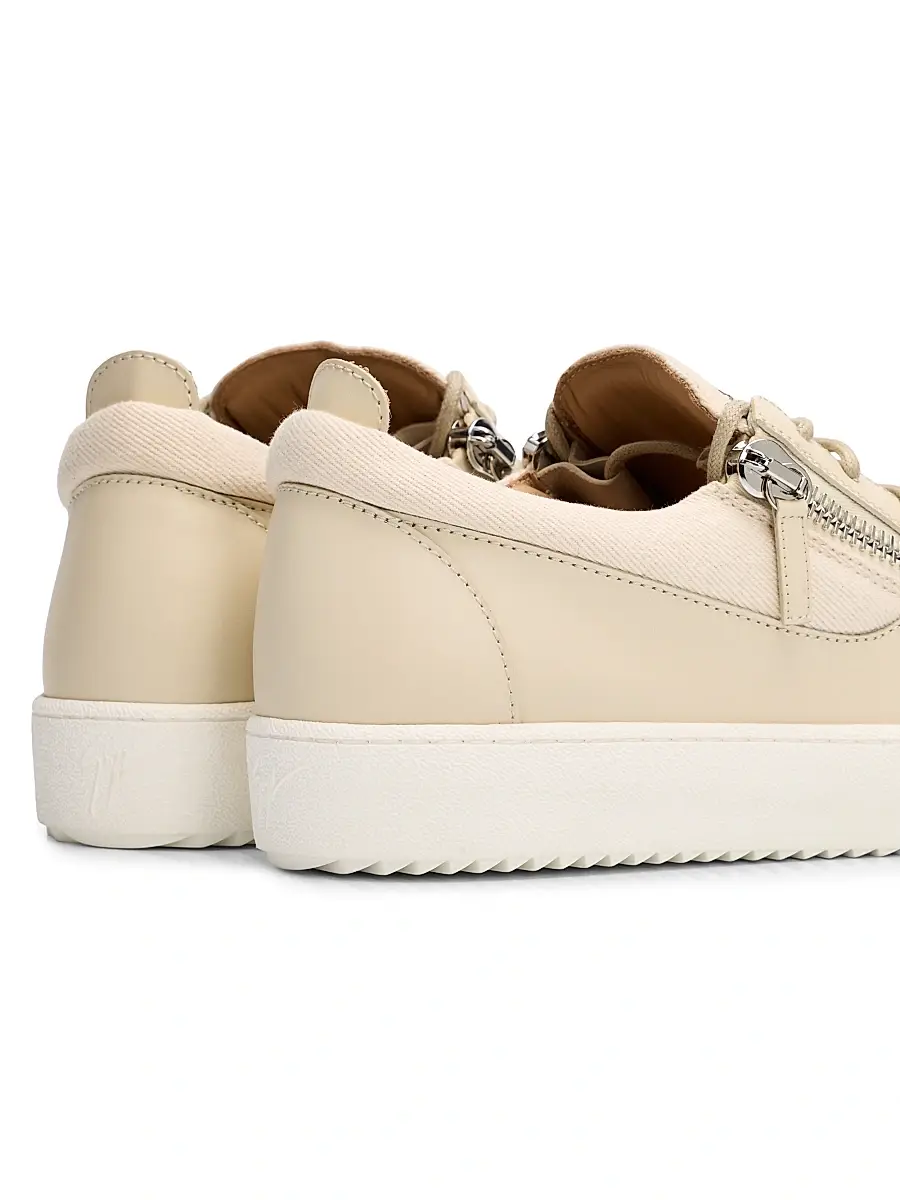 Giuseppe Zanotti Men's Double-Zip Low-Top Sneakers | Thumbnail 3 Giuseppe Zanotti Men's Double-Zip Low-Top Sneakers | Thumbnail 3