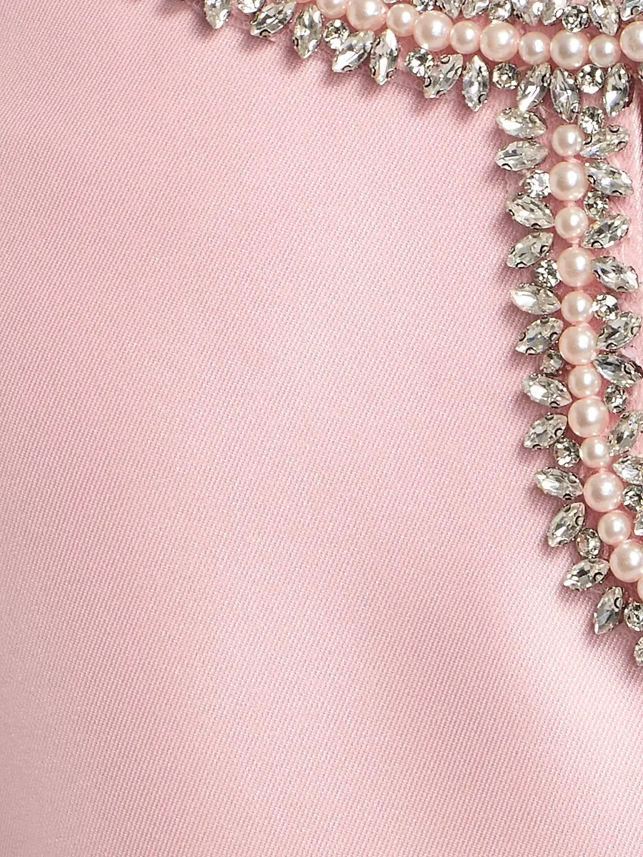 BADGLEY MISCHKA Women's Mikado Embellished Neck Cocktail Dress | Thumbnail 7 BADGLEY MISCHKA Women's Mikado Embellished Neck Cocktail Dress | Thumbnail 7