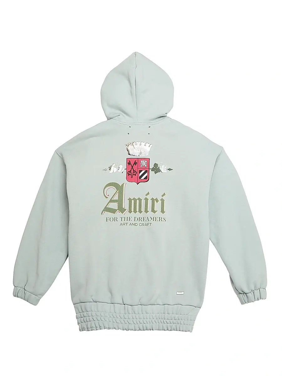 AMIRI Unisex Little Kid's & Kid's Graphic Zip-Up Hoodie | Thumbnail 3