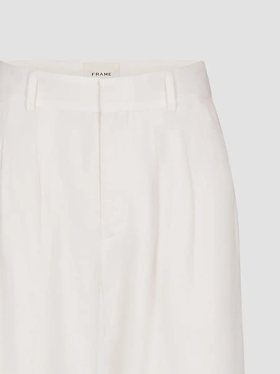 Frame Women's The Linen-Blend Trousers | Thumbnail 8
