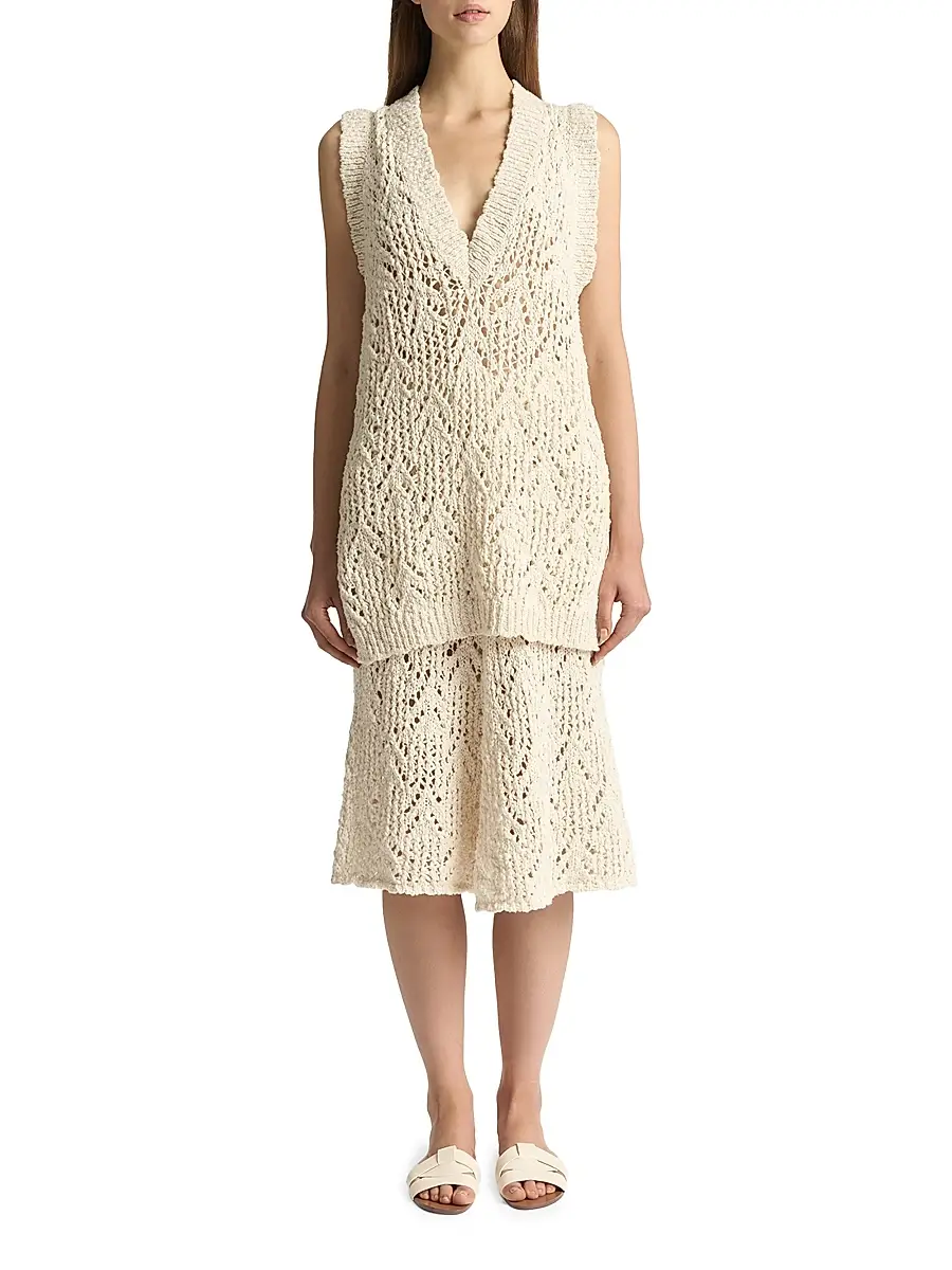 Malo Women's Cotton Flammé Midi-Skirt | Thumbnail 2 Malo Women's Cotton Flammé Midi-Skirt | Thumbnail 2