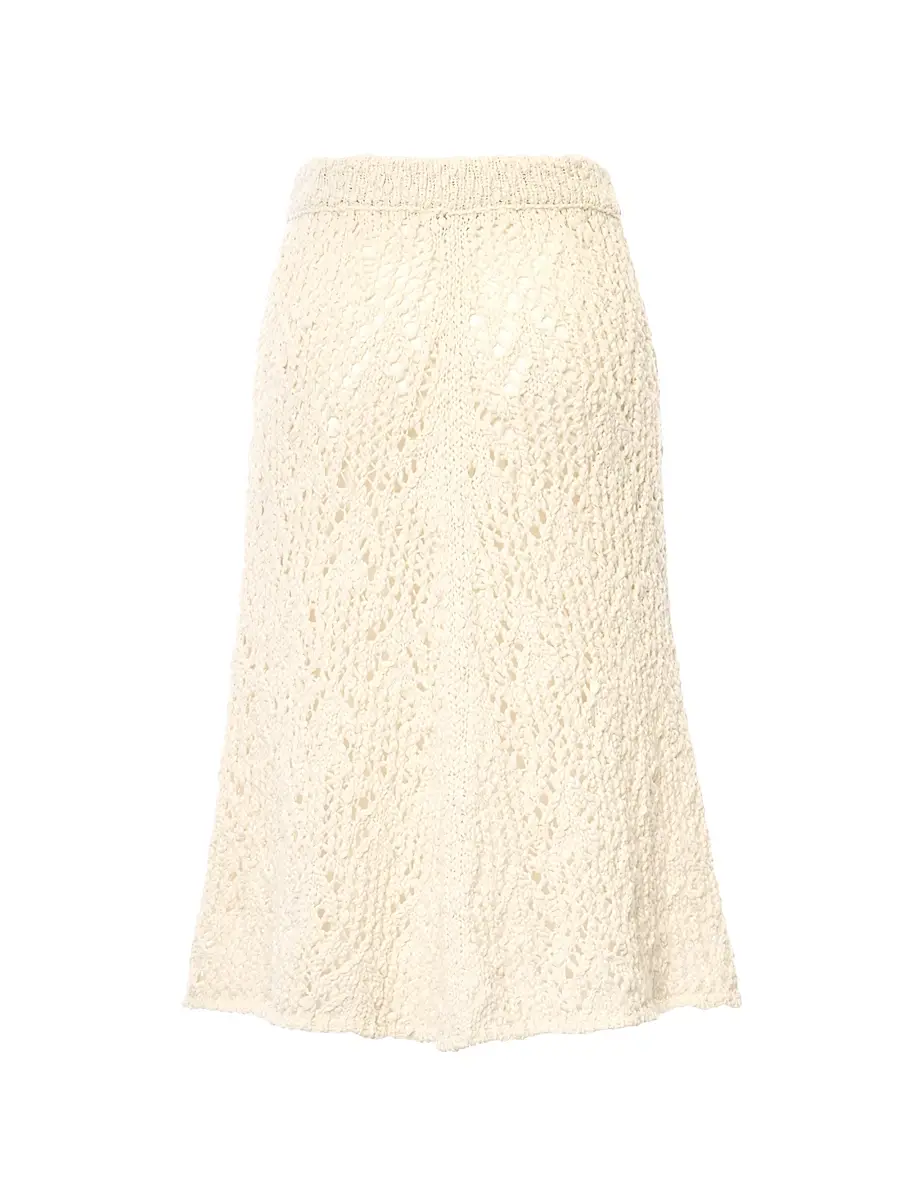 Malo Women's Cotton Flammé Midi-Skirt | Thumbnail 3 Malo Women's Cotton Flammé Midi-Skirt | Thumbnail 3