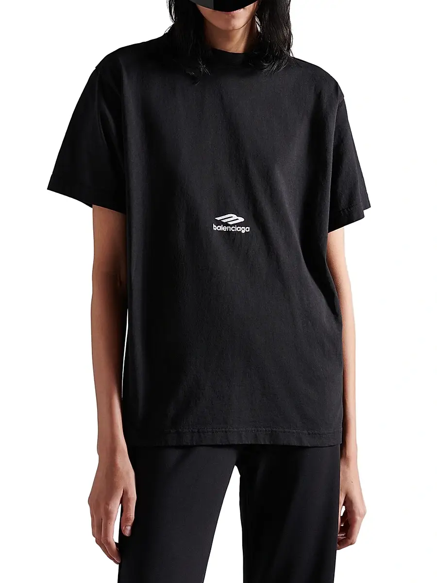 Balenciaga Women's 3B Sports Icon T-Shirt | Thumbnail 2