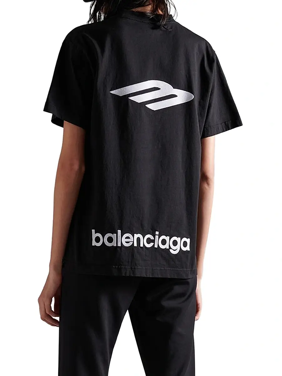 Balenciaga Women's 3B Sports Icon T-Shirt | Thumbnail 3