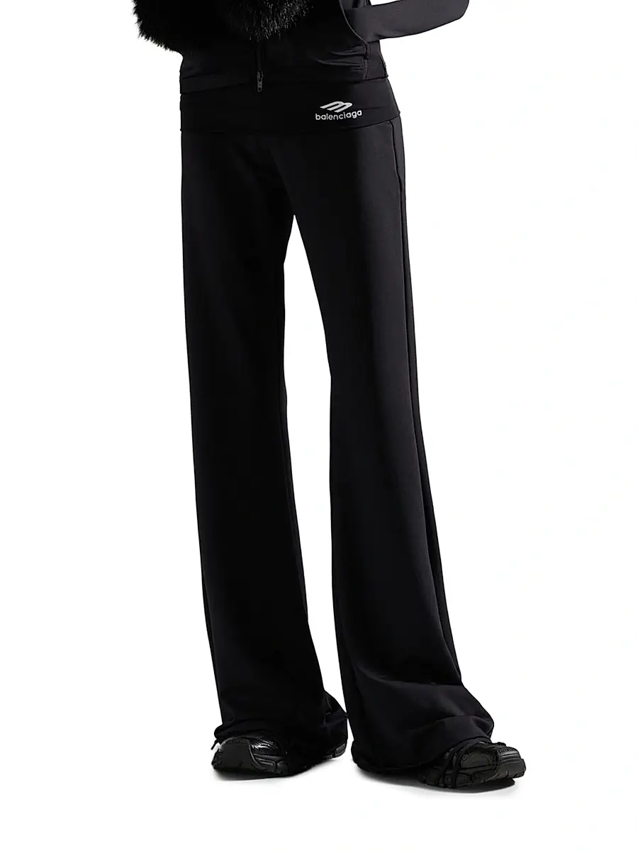 Balenciaga Women's 3B Sports Icon Foldover Leggings | Thumbnail 2 Balenciaga Women's 3B Sports Icon Foldover Leggings | Thumbnail 2