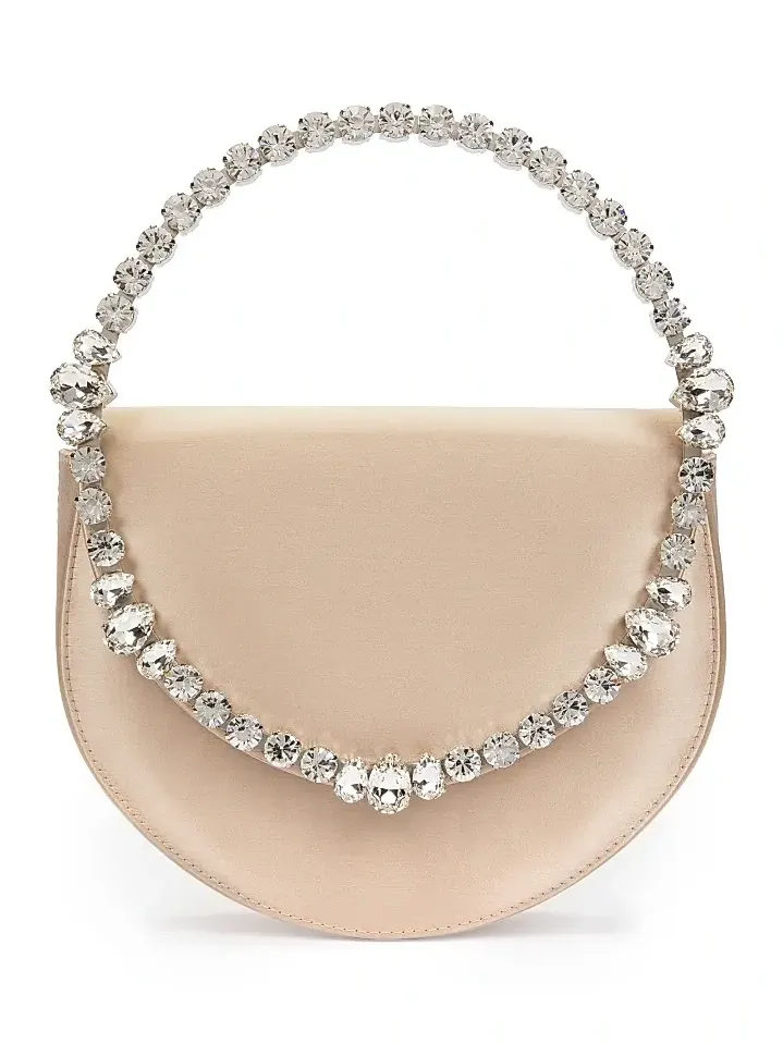 Women's Lily Crystal-Embellished Satin Clutch