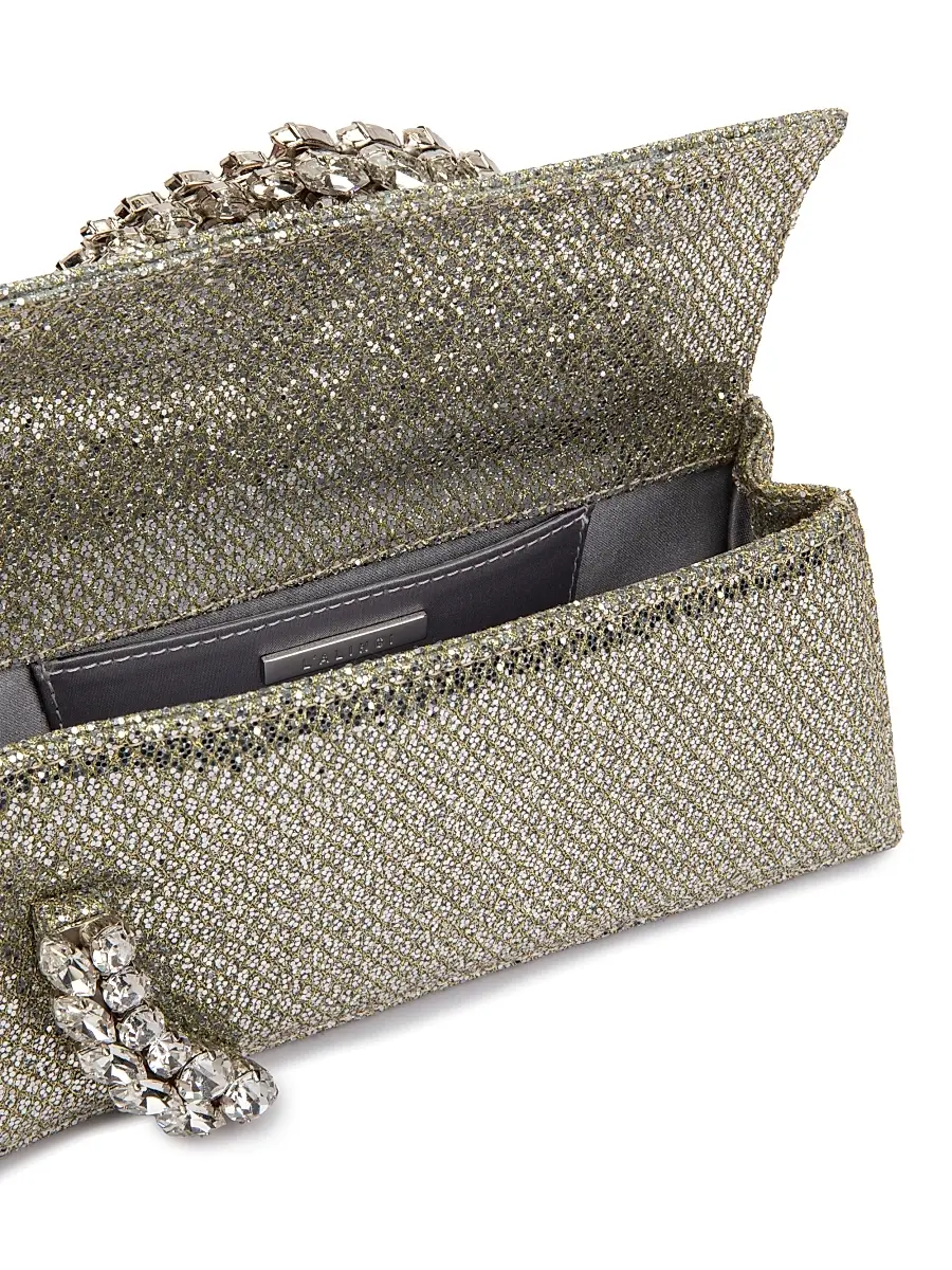 L'Alingi Women's Karma Crystal-Embellished Lace Clutch | Thumbnail 5