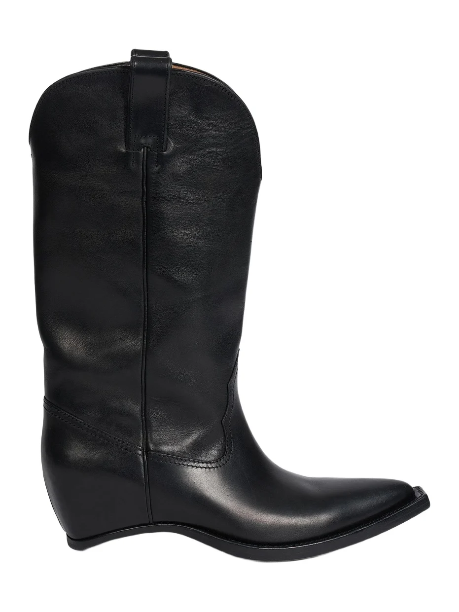 Women's Heel-Less Leather Knee-High Boots Women's Heel-Less Leather Knee-High Boots