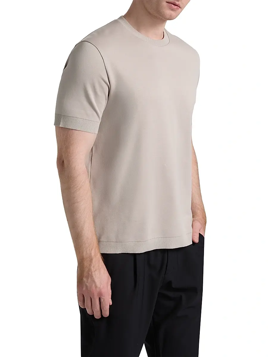 HERNO Men's Cotton Jersey Crewneck T-Shirt | Thumbnail 4 HERNO Men's Cotton Jersey Crewneck T-Shirt | Thumbnail 4