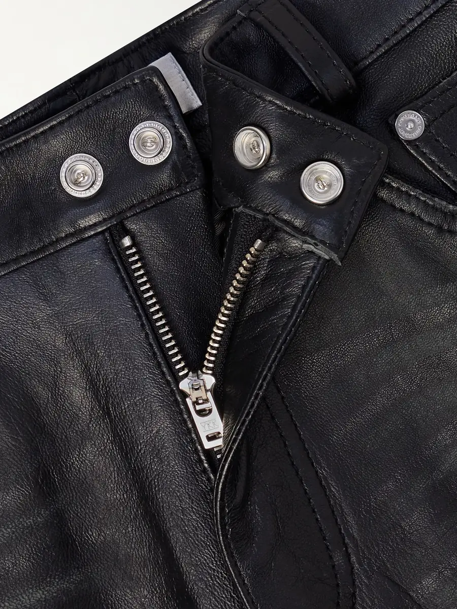 Our Legacy Carlson Straight-Leg Leather Trousers - Men | Thumbnail 6 Our Legacy Carlson Straight-Leg Leather Trousers - Men | Thumbnail 6