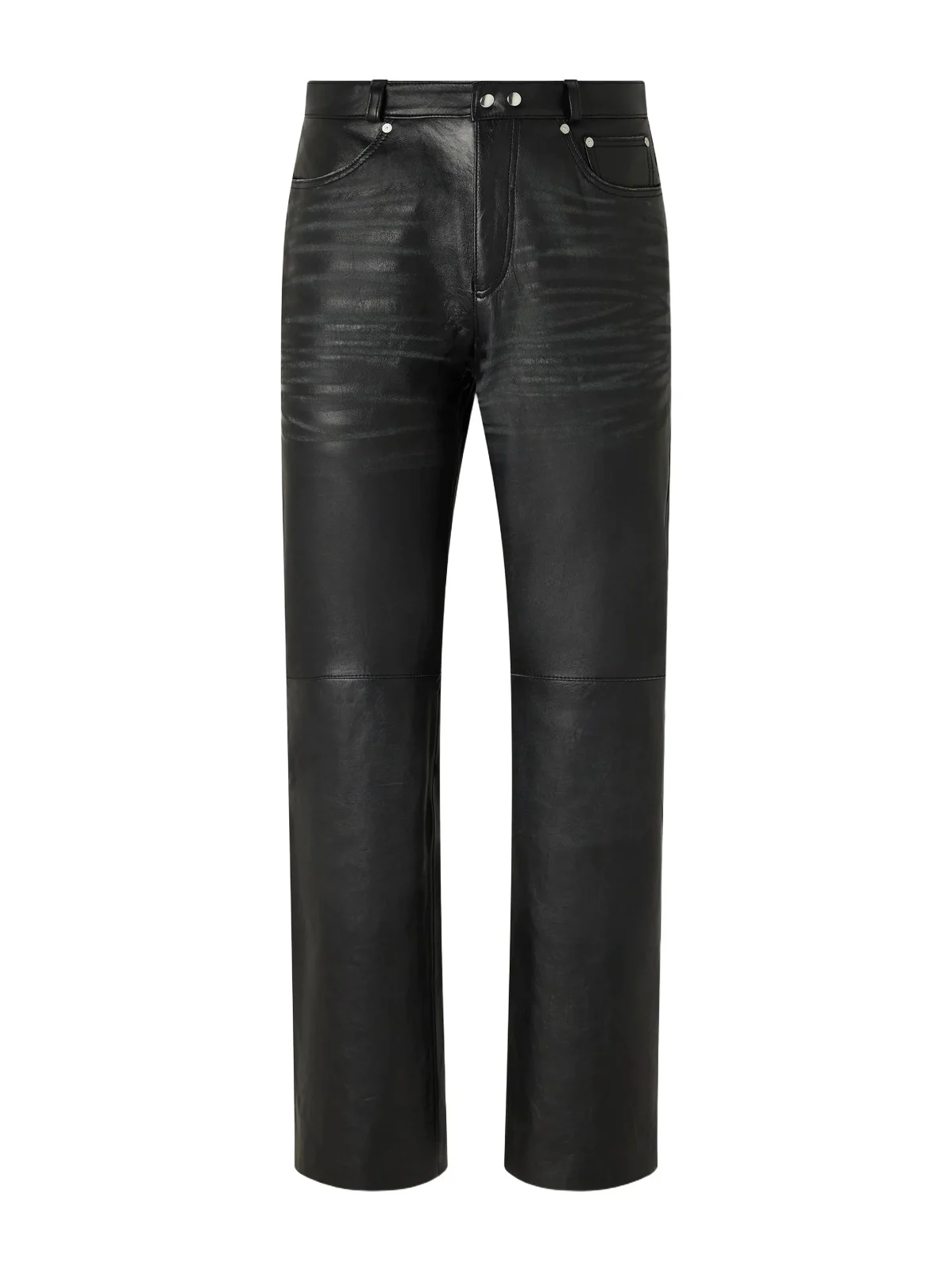 Carlson Straight-Leg Leather Trousers - Men Carlson Straight-Leg Leather Trousers - Men