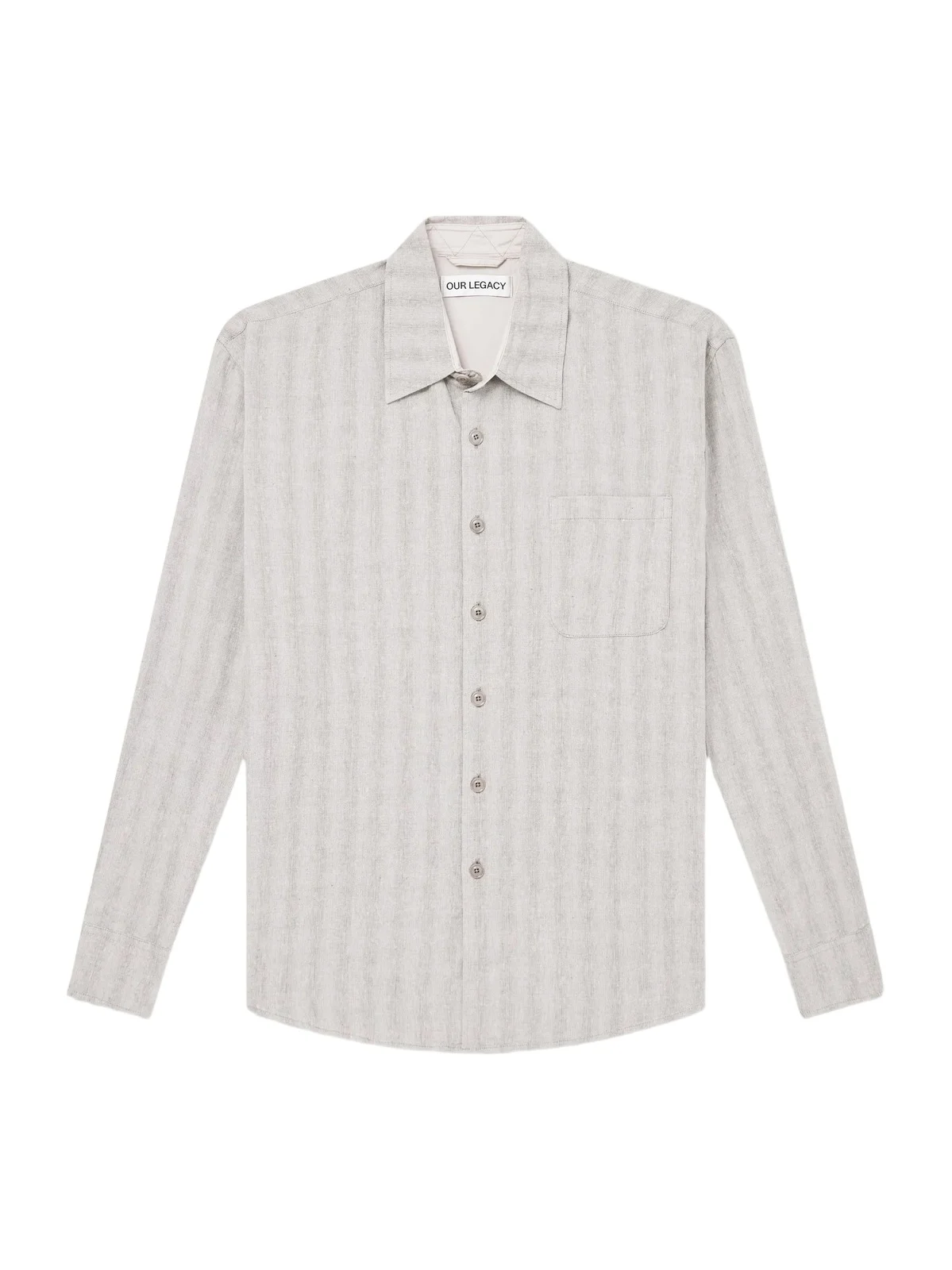 Above Striped Cotton and Linen-Blend Shirt - Men Above Striped Cotton and Linen-Blend Shirt - Men
