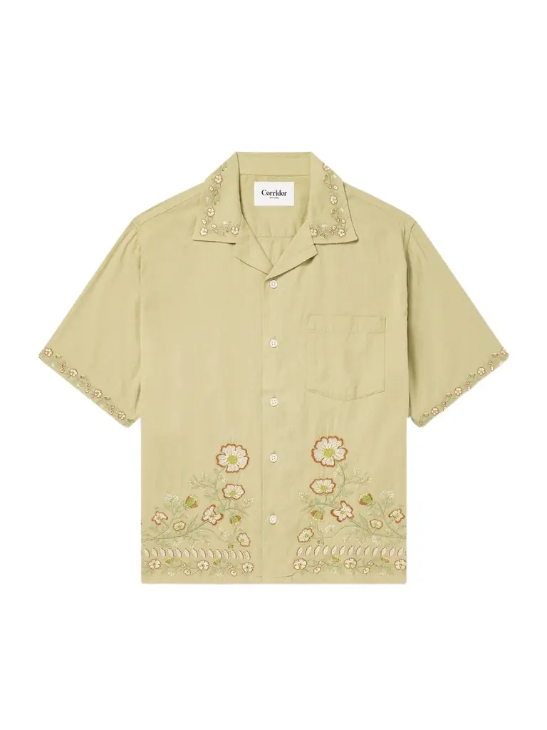 Corridor Augusta Embroidered Cotton Shirt - Men | Image 1 Corridor Augusta Embroidered Cotton Shirt - Men | Image 1