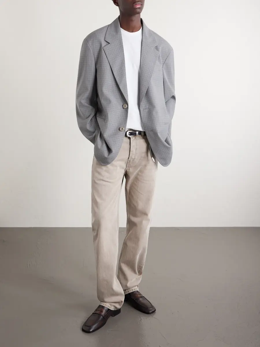 Our Legacy Industry Checked Grain de Poudre Blazer - Men | Thumbnail 2 Our Legacy Industry Checked Grain de Poudre Blazer - Men | Thumbnail 2