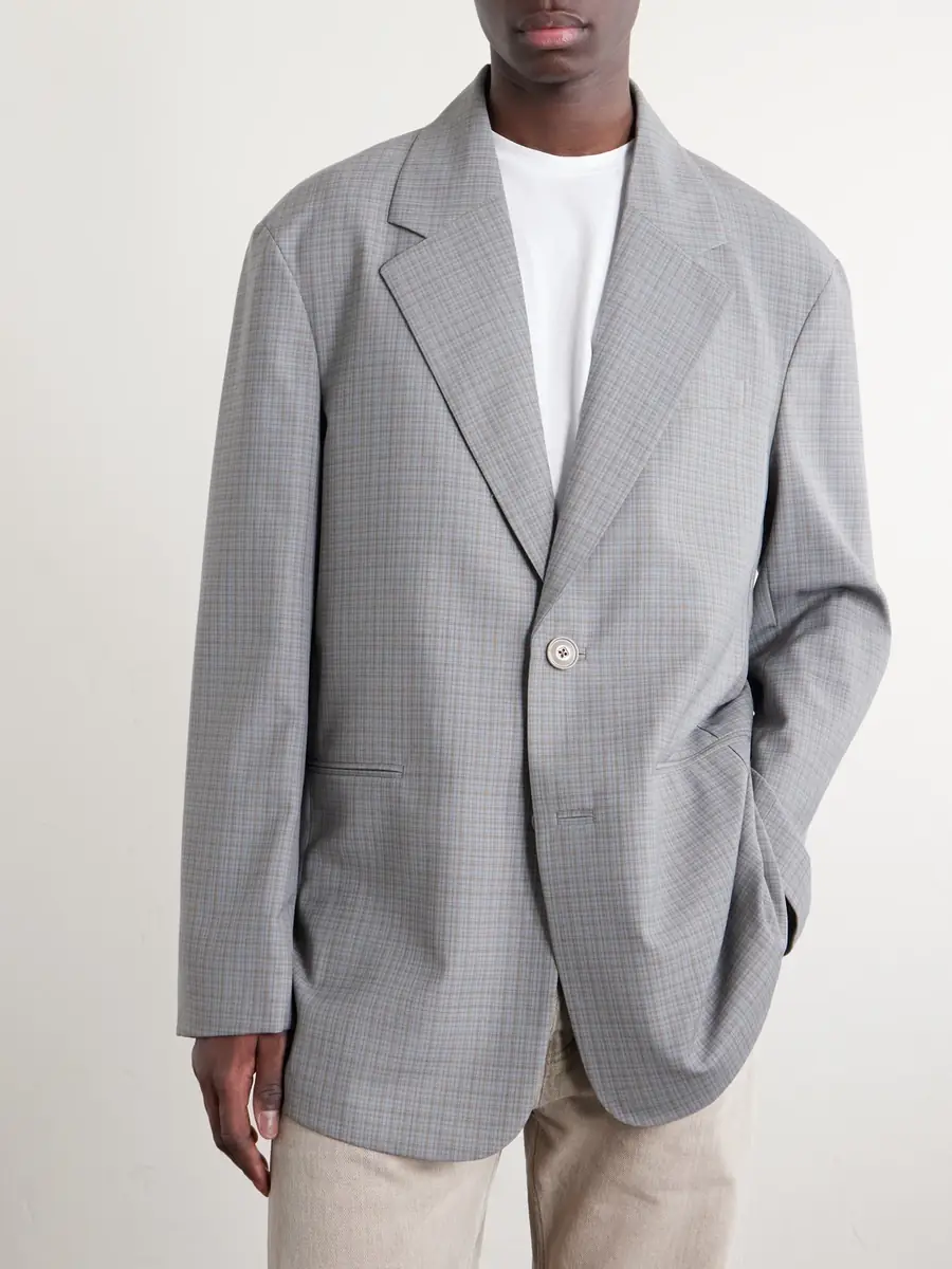 Our Legacy Industry Checked Grain de Poudre Blazer - Men | Thumbnail 3 Our Legacy Industry Checked Grain de Poudre Blazer - Men | Thumbnail 3