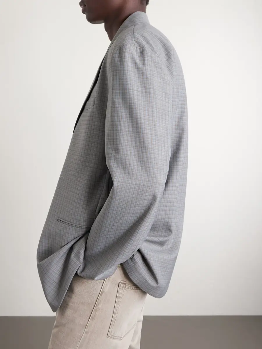 Our Legacy Industry Checked Grain de Poudre Blazer - Men | Thumbnail 5 Our Legacy Industry Checked Grain de Poudre Blazer - Men | Thumbnail 5