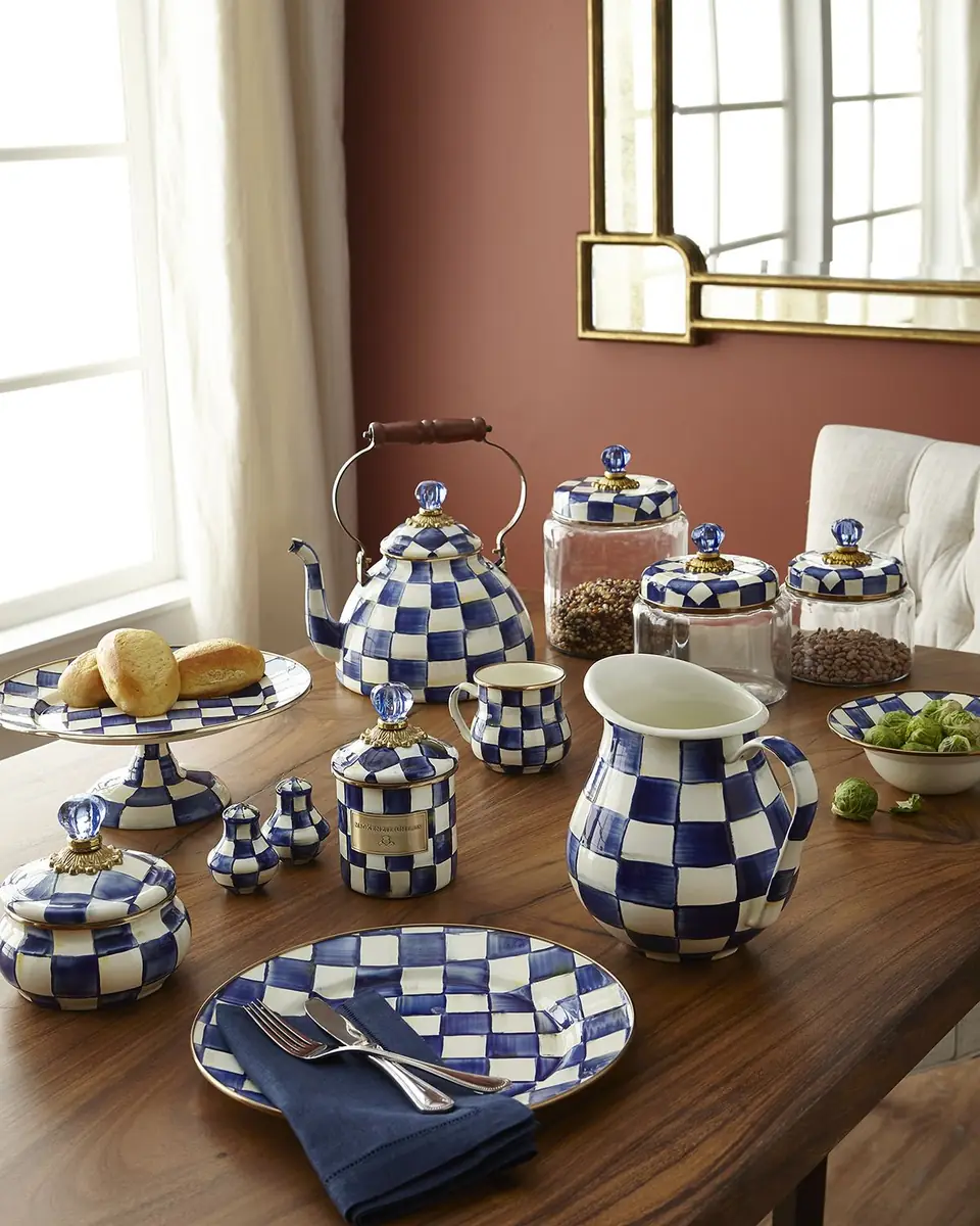 MacKenzie-Childs Royal Check Pitcher | Thumbnail 2