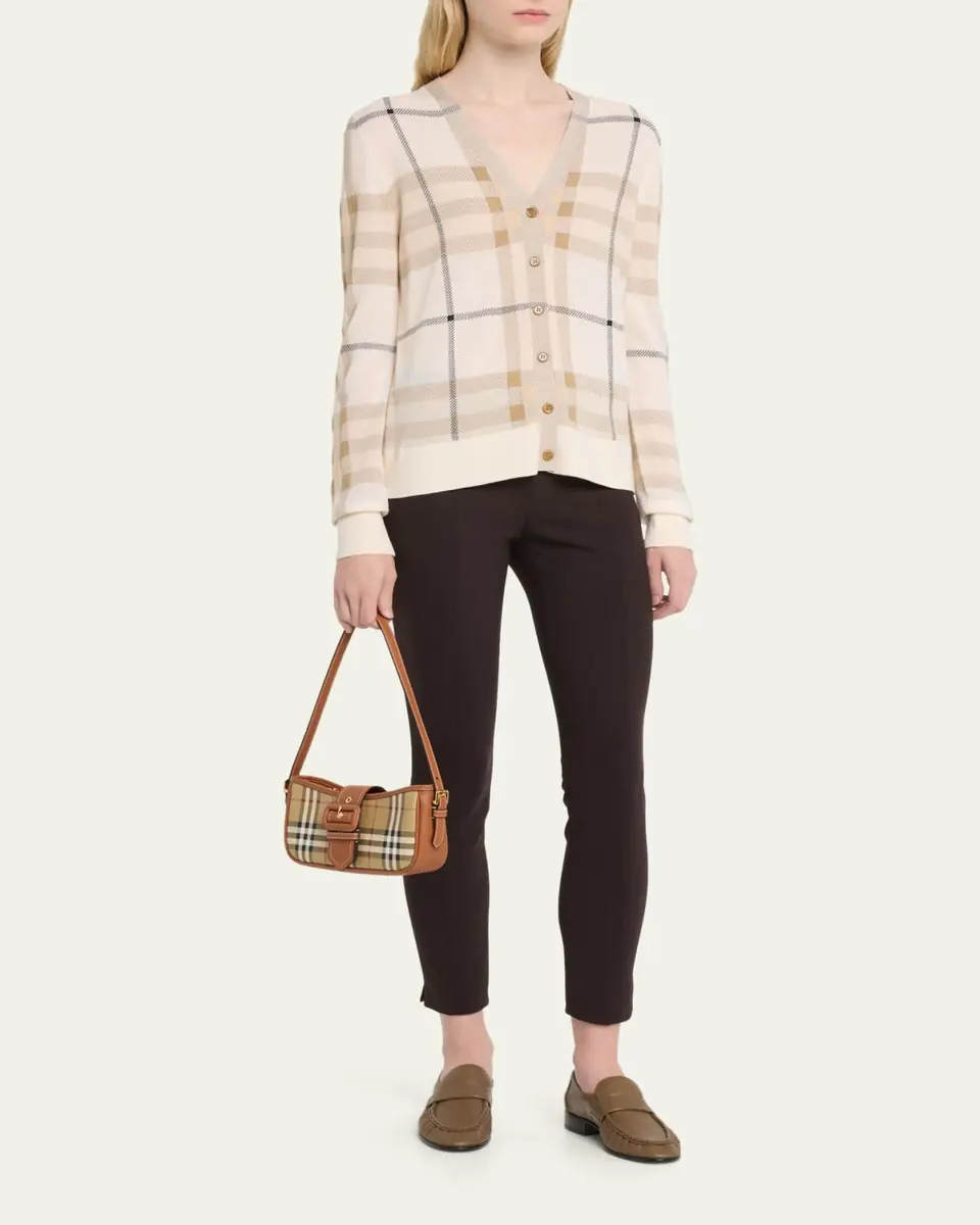 Burberry Check Buckle Shoulder Bag | Thumbnail 12 Burberry Check Buckle Shoulder Bag | Thumbnail 12