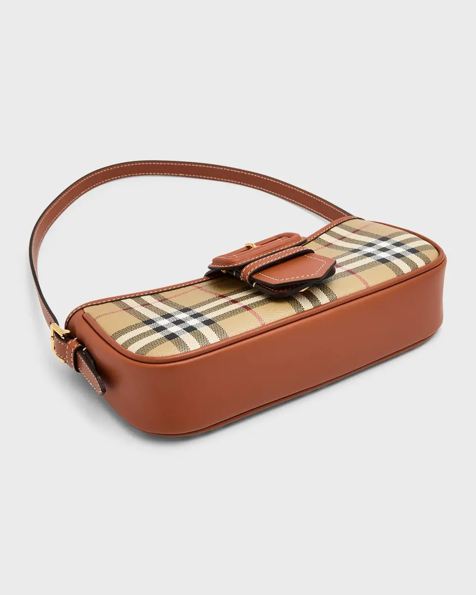 Burberry Check Buckle Shoulder Bag | Thumbnail 7 Burberry Check Buckle Shoulder Bag | Thumbnail 7