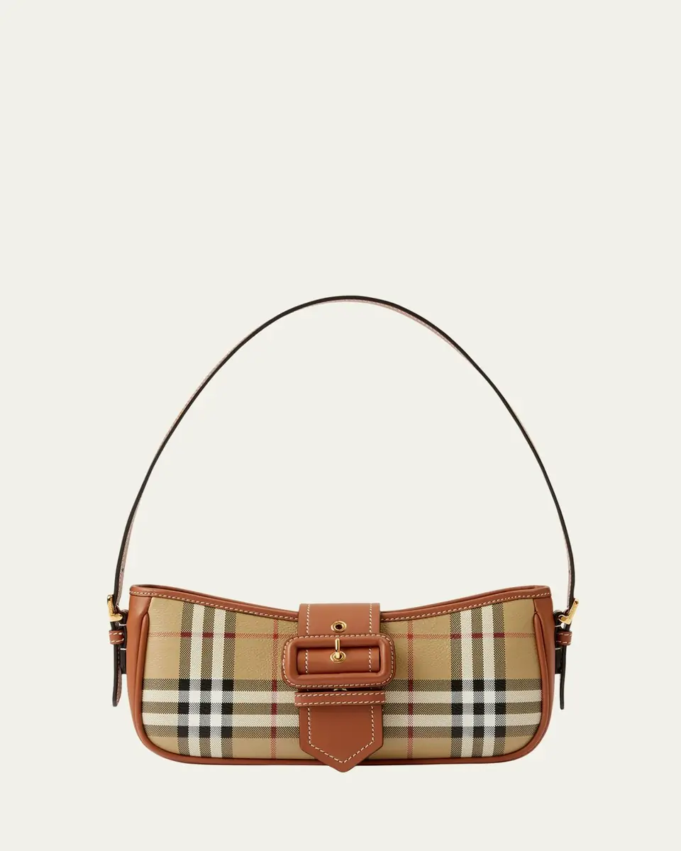 Burberry Check Buckle Shoulder Bag | Thumbnail 8 Burberry Check Buckle Shoulder Bag | Thumbnail 8