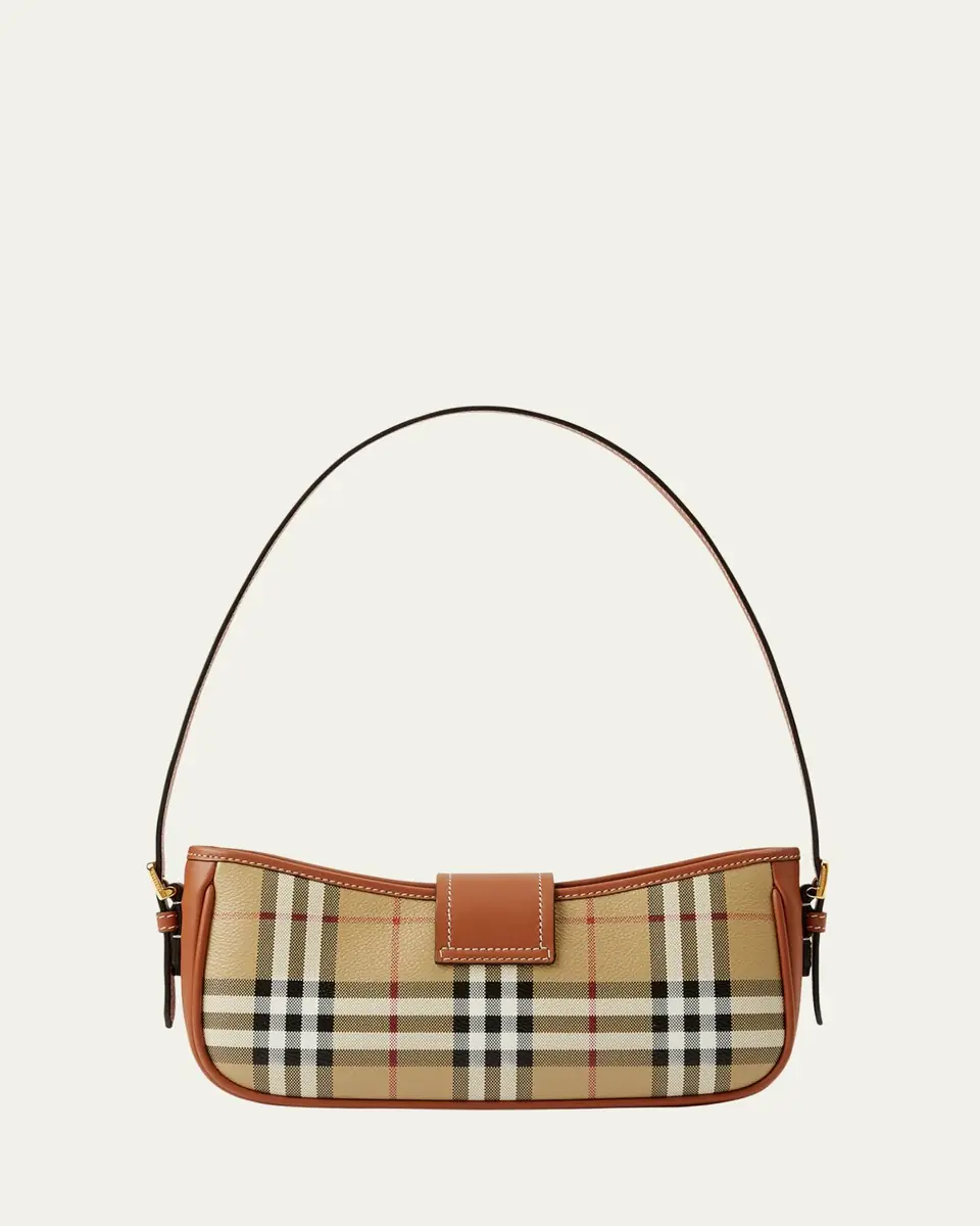 Burberry Check Buckle Shoulder Bag | Thumbnail 10 Burberry Check Buckle Shoulder Bag | Thumbnail 10