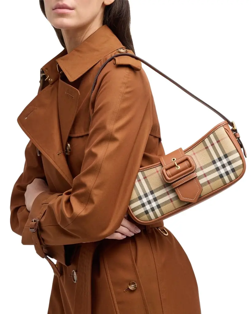 Check Buckle Shoulder Bag Check Buckle Shoulder Bag