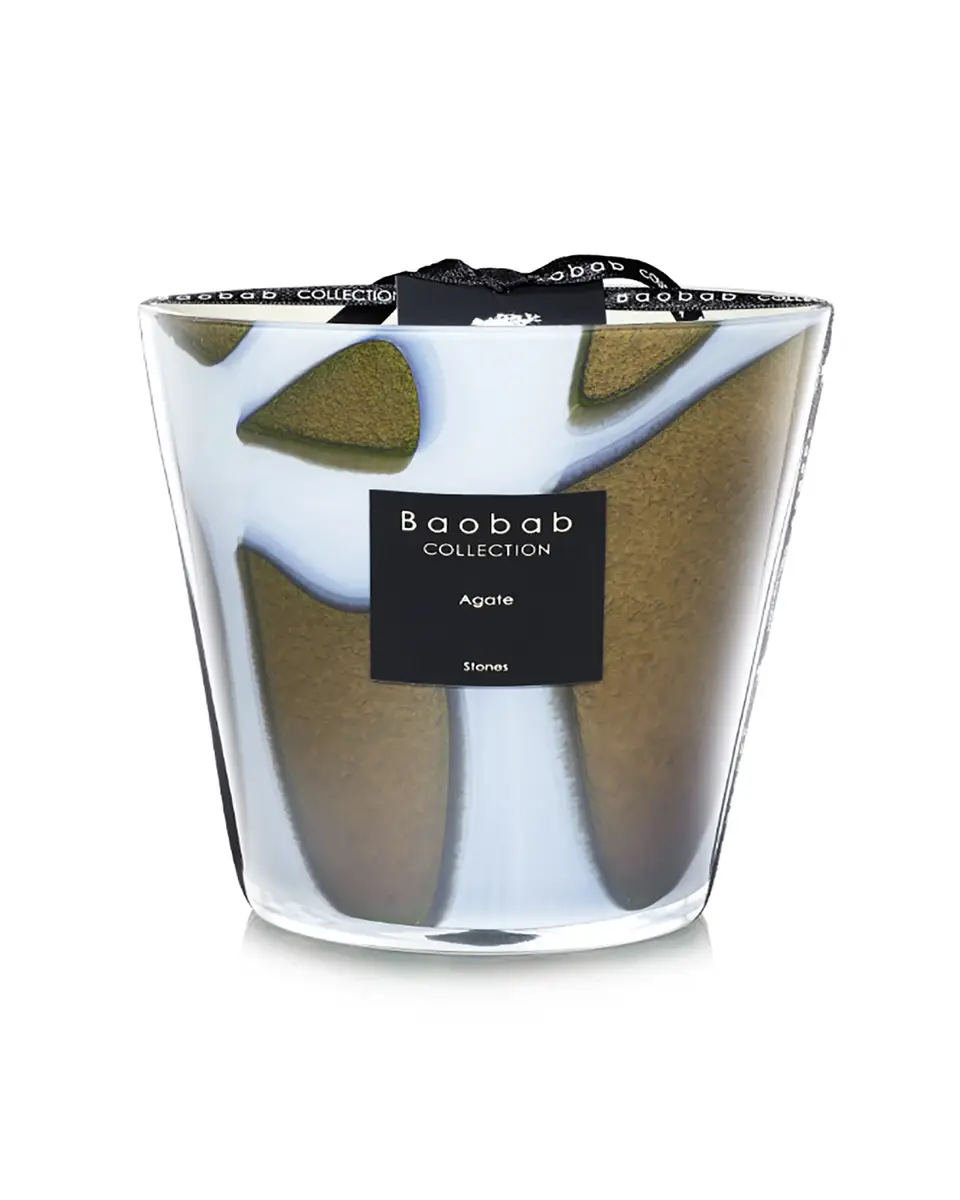 BAOBAB COLLECTION Max Stone Agate Scented Candle, 6.3" | Thumbnail 2