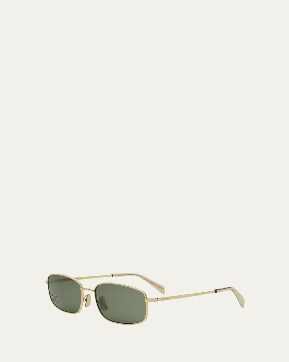 Celine Embellished Triomphe Metal Rectangle Sunglasses | Thumbnail 2