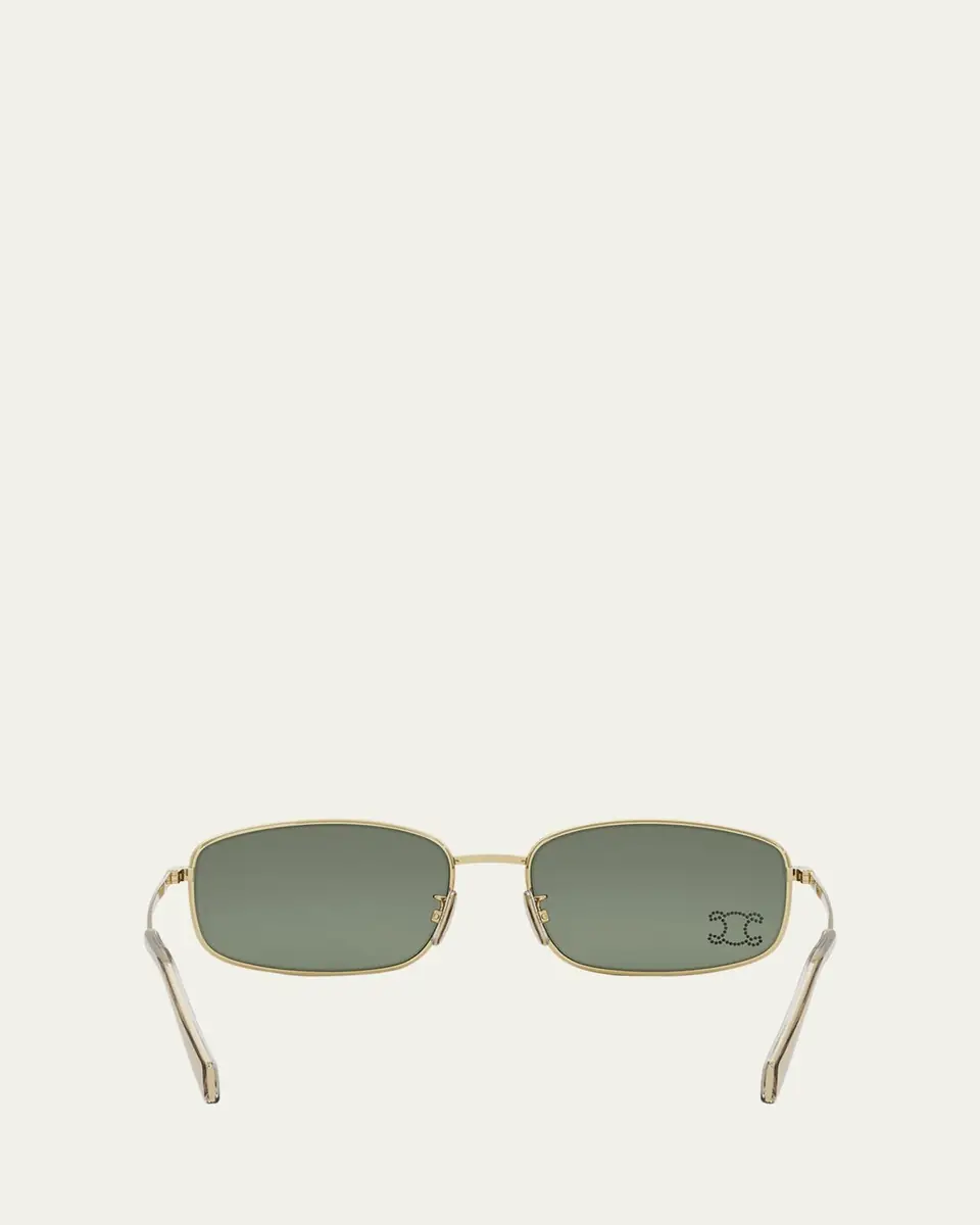 Celine Embellished Triomphe Metal Rectangle Sunglasses | Thumbnail 5
