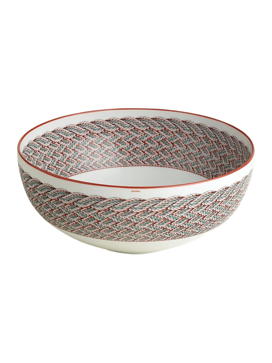 HERMÈS Tressages Equestres Serving Bowl