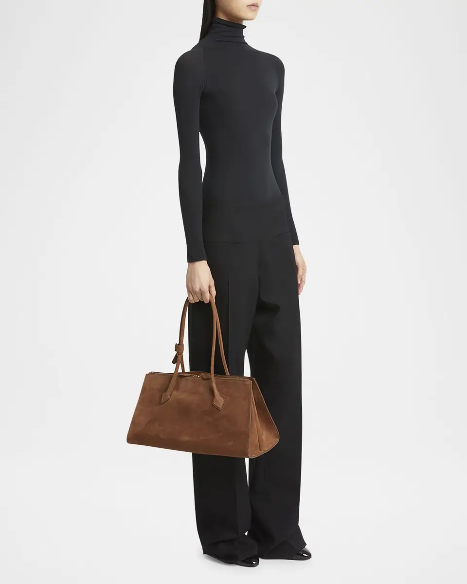Alaïa Le Teckel Tote Bag in Suede and Leather | Thumbnail 4