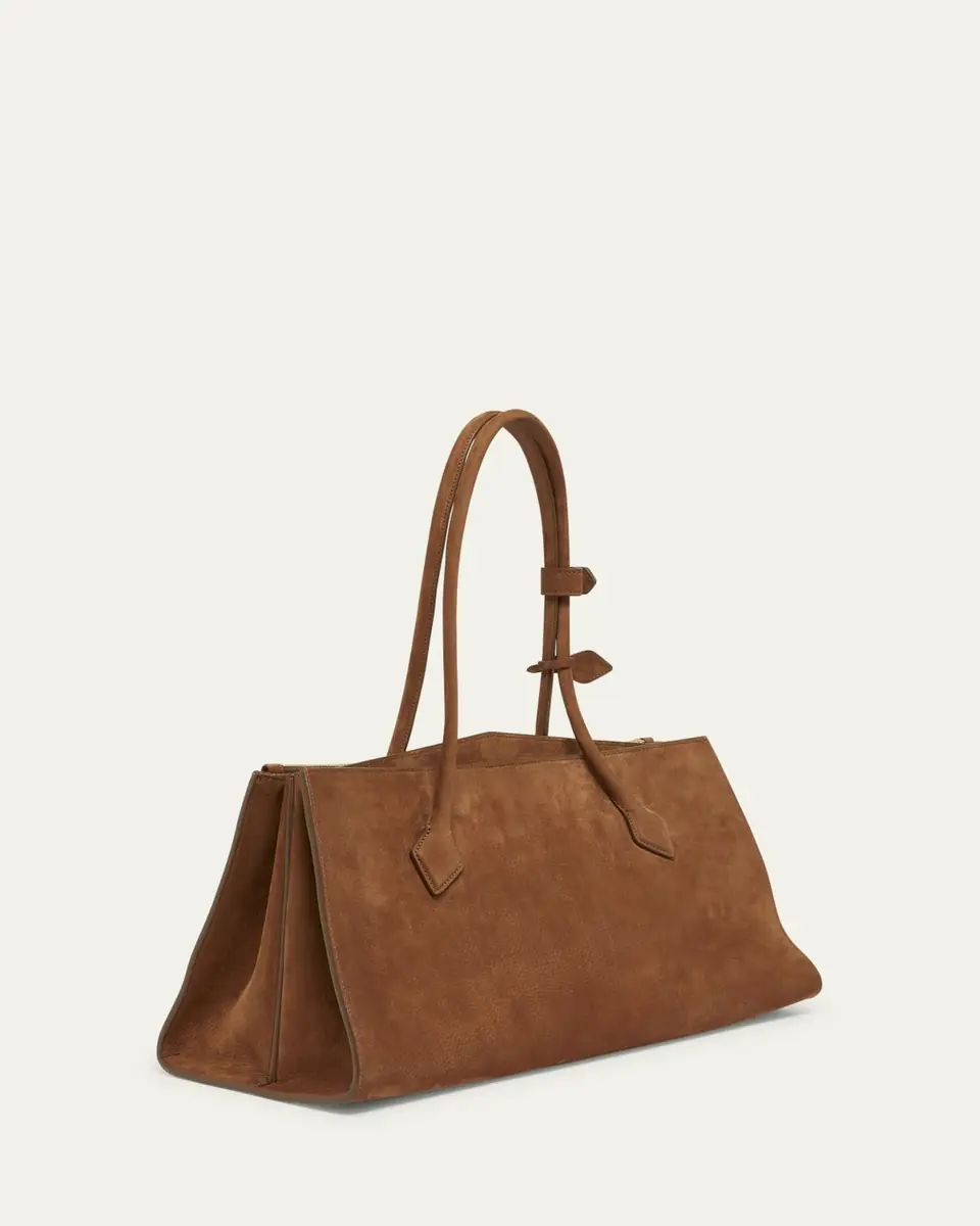 Alaïa Le Teckel Tote Bag in Suede and Leather | Thumbnail 8
