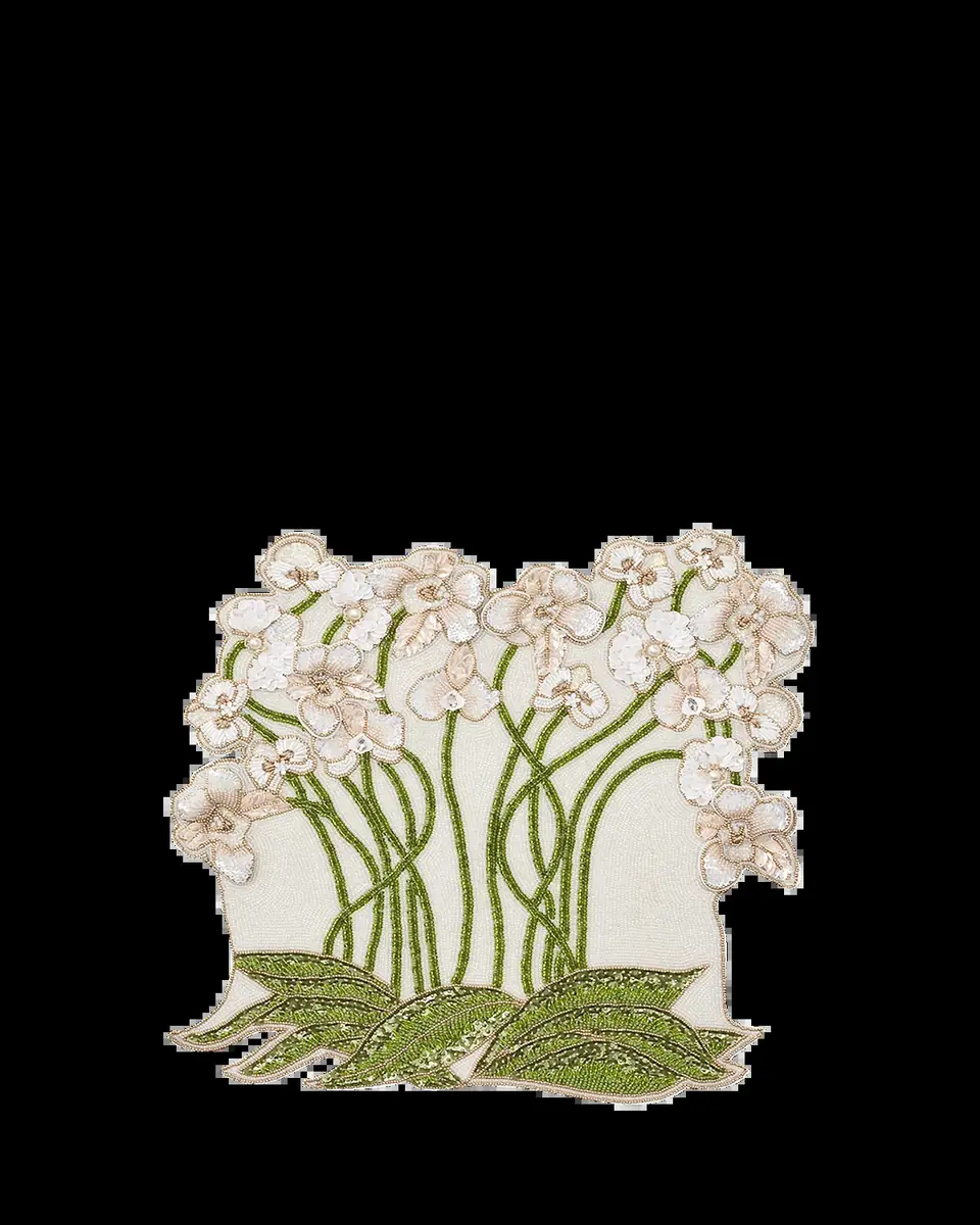 Kim Seybert Orchid Beaded Placemat | Thumbnail 2 Kim Seybert Orchid Beaded Placemat | Thumbnail 2