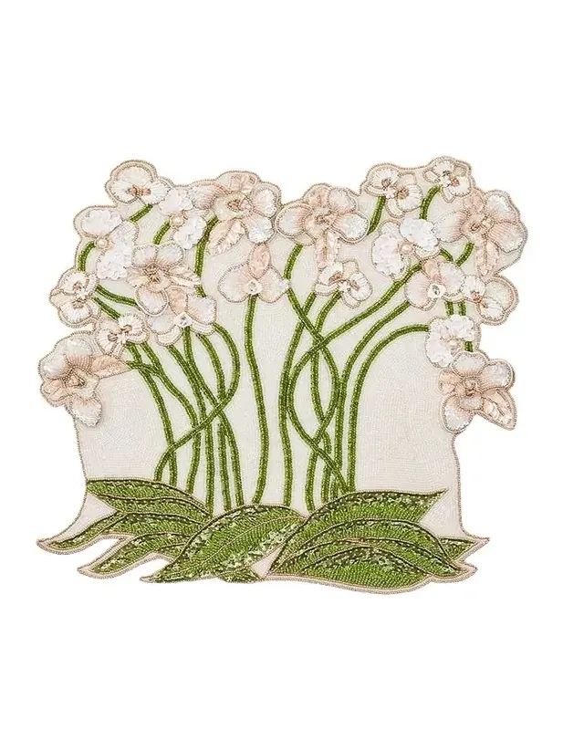 Kim Seybert Orchid Beaded Placemat