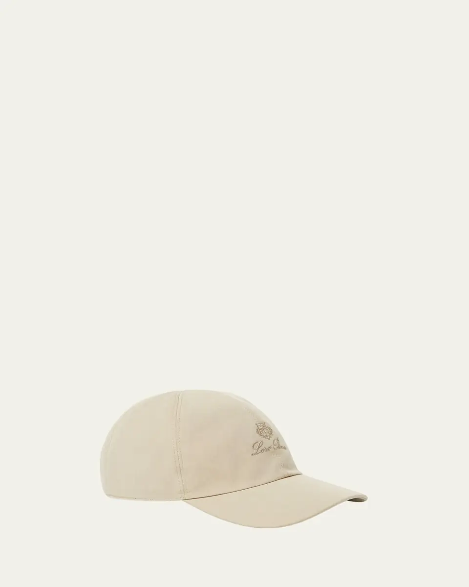 Loro Piana Men's Six-Panel Tonal Logo Baseball Cap | Thumbnail 3 Loro Piana Men's Six-Panel Tonal Logo Baseball Cap | Thumbnail 3