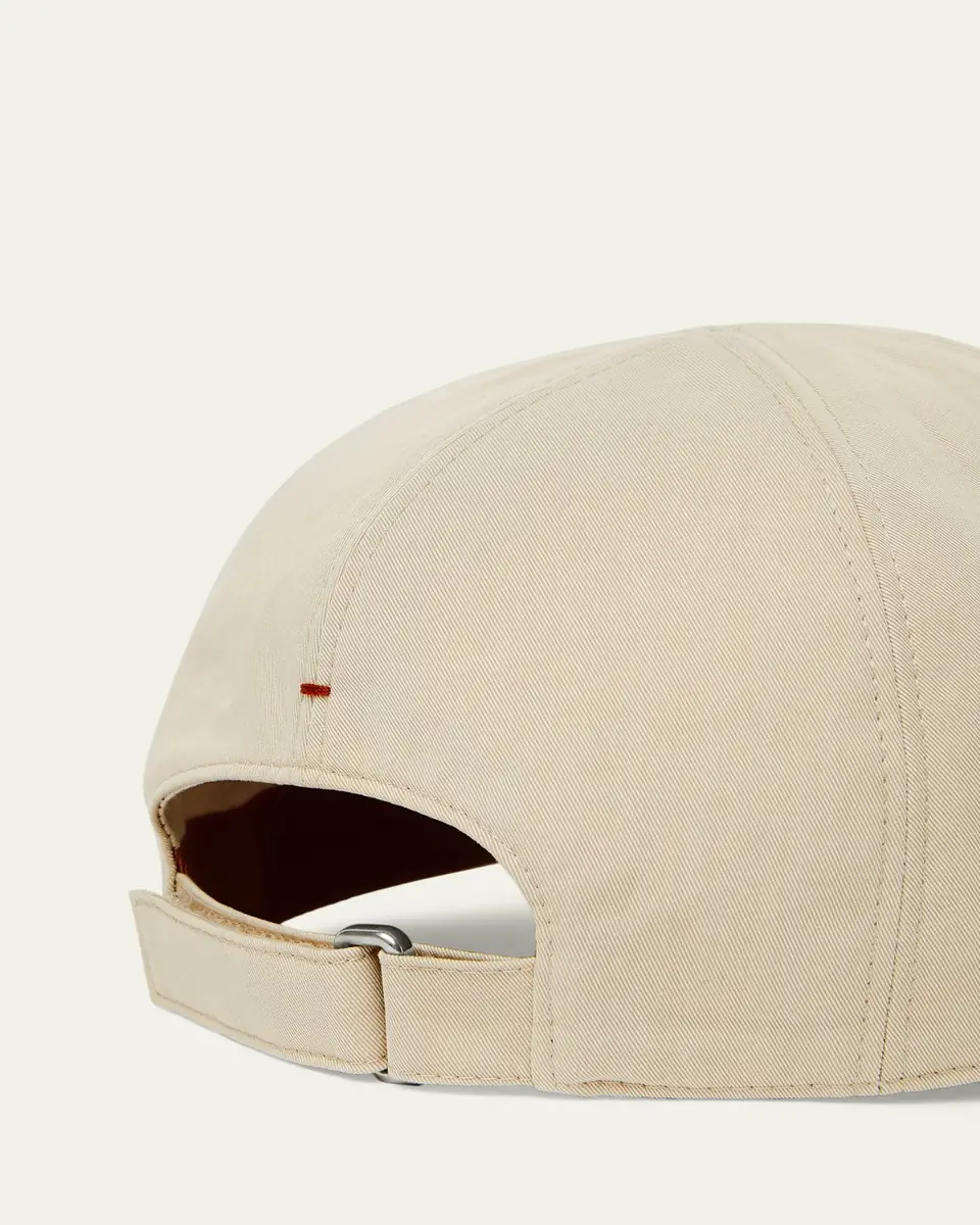 Loro Piana Men's Six-Panel Tonal Logo Baseball Cap | Thumbnail 4 Loro Piana Men's Six-Panel Tonal Logo Baseball Cap | Thumbnail 4