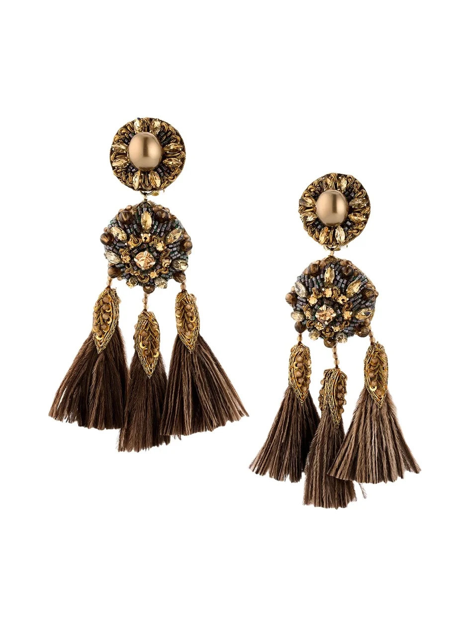 RANJANA KHAN Phoenix Statement Earrings