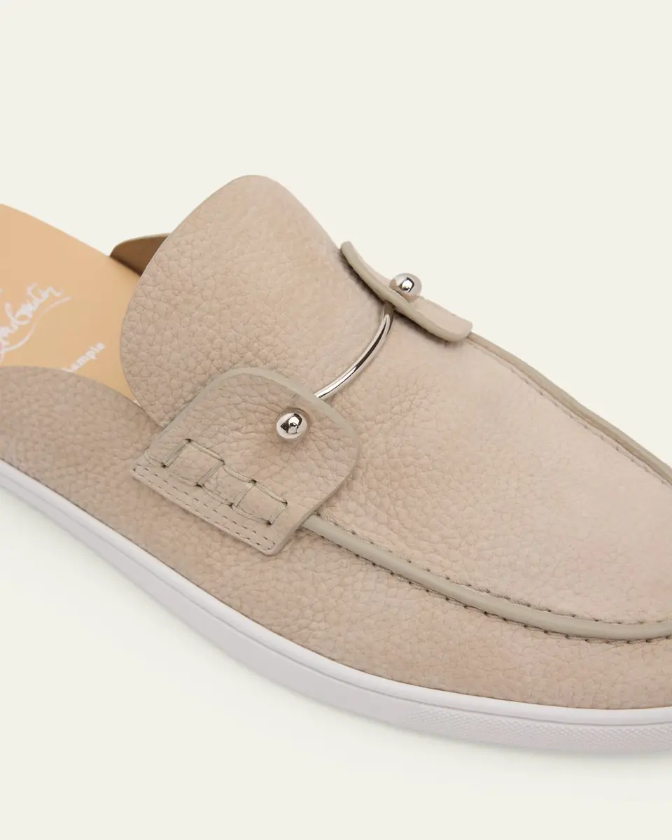 Christian Louboutin Men's Chanme Leather Slides | Thumbnail 3 Christian Louboutin Men's Chanme Leather Slides | Thumbnail 3