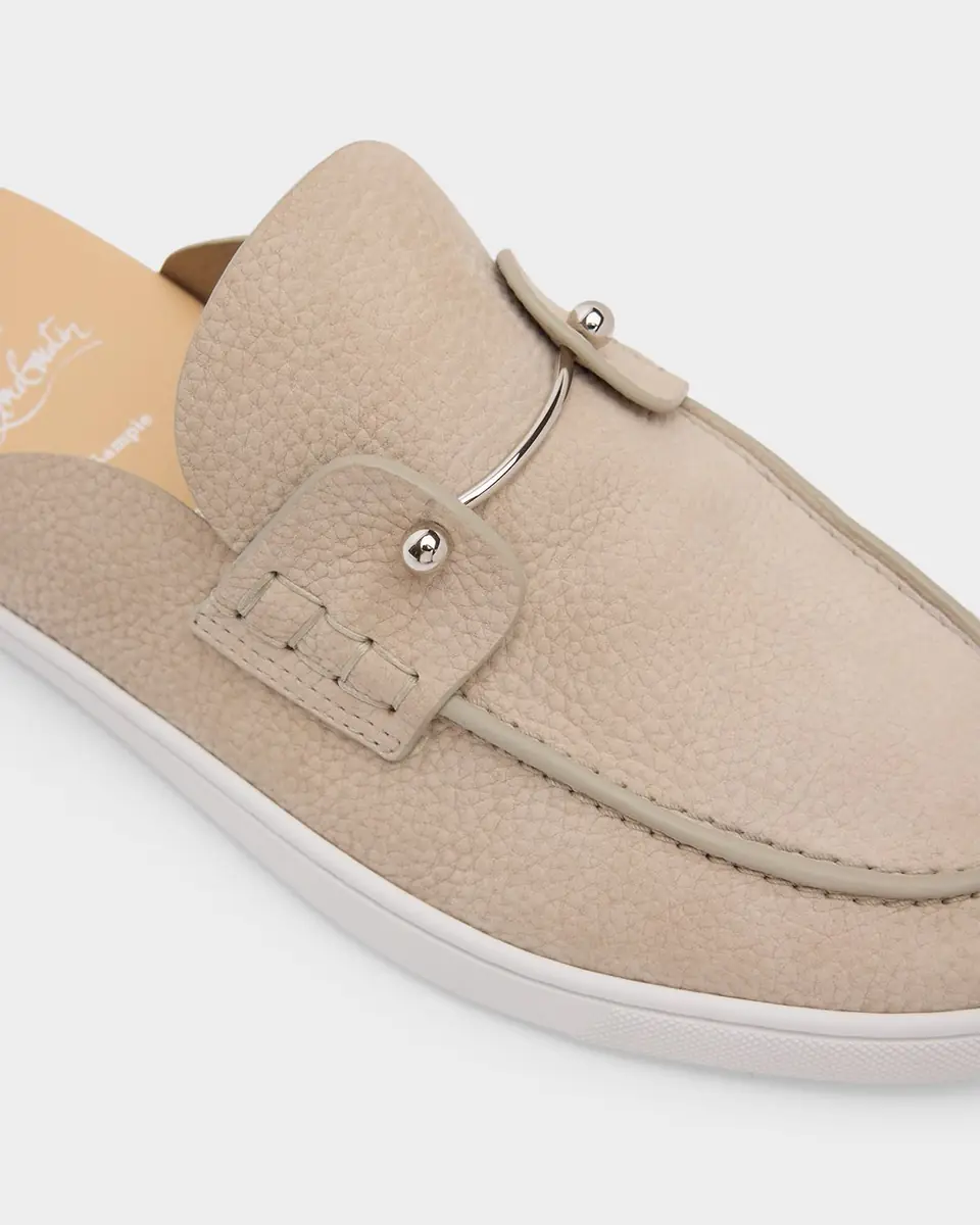 Christian Louboutin Men's Chanme Leather Slides | Thumbnail 5 Christian Louboutin Men's Chanme Leather Slides | Thumbnail 5