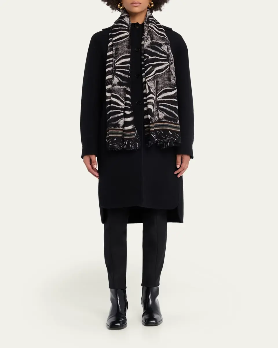 Faliero Sarti x Peter Beard Studio Zebra Print Stole | Thumbnail 3 Faliero Sarti x Peter Beard Studio Zebra Print Stole | Thumbnail 3