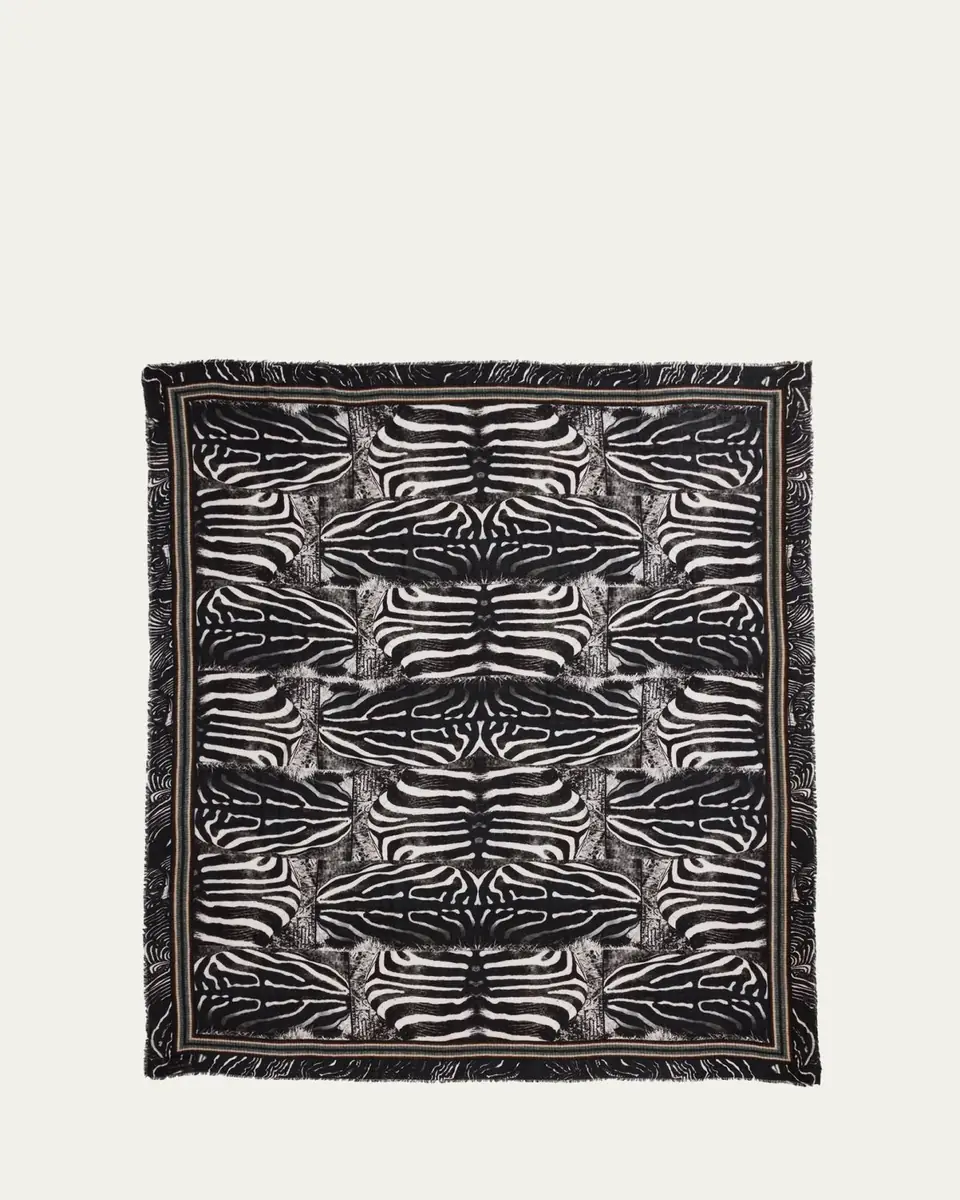Faliero Sarti x Peter Beard Studio Zebra Print Stole | Thumbnail 5 Faliero Sarti x Peter Beard Studio Zebra Print Stole | Thumbnail 5