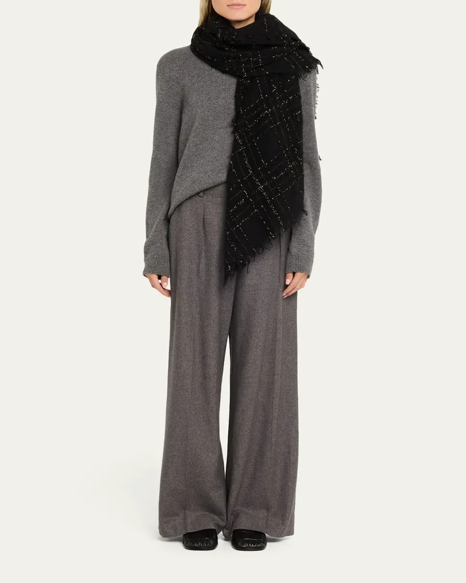 Faliero Sarti New Diletta Boucle Effect Scarf | Thumbnail 2 Faliero Sarti New Diletta Boucle Effect Scarf | Thumbnail 2
