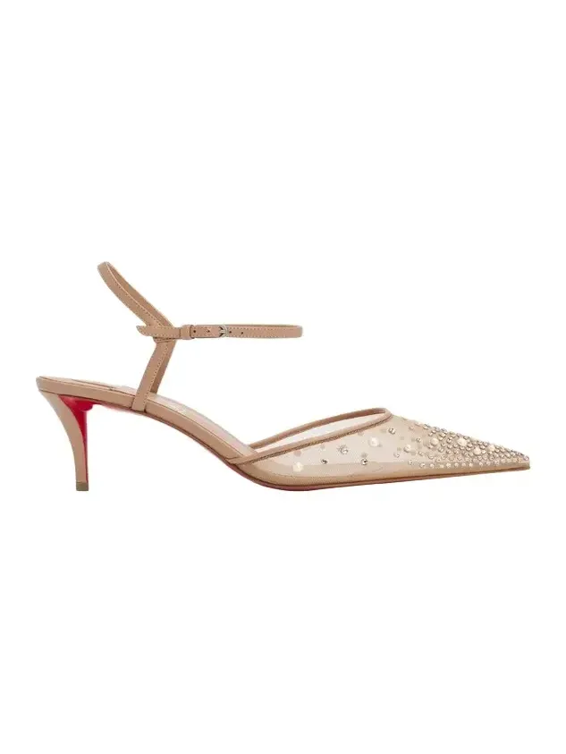 60mm Miss Z Riviera Strass Mesh Pumps