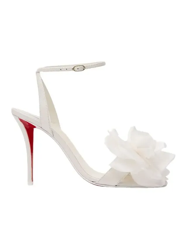 100mm Miss Z Flora Leather Sandals
