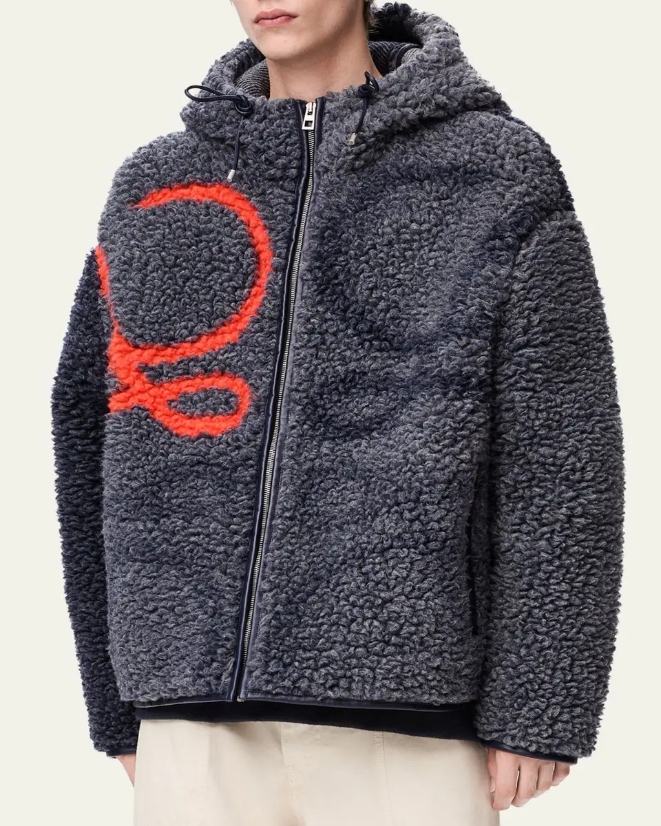 Loewe Men's Hooded Teddy Jacket | Thumbnail 4