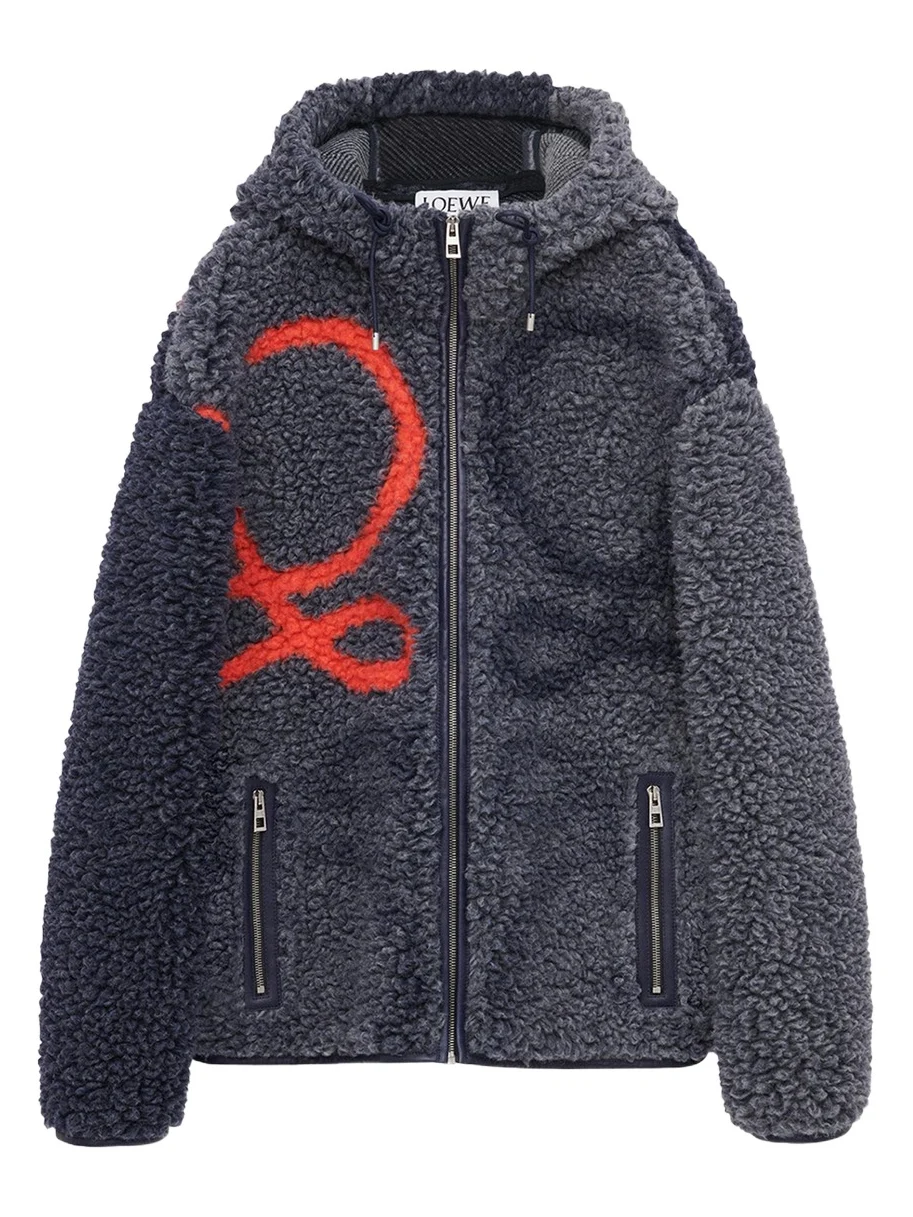 Loewe Men's Hooded Teddy Jacket
