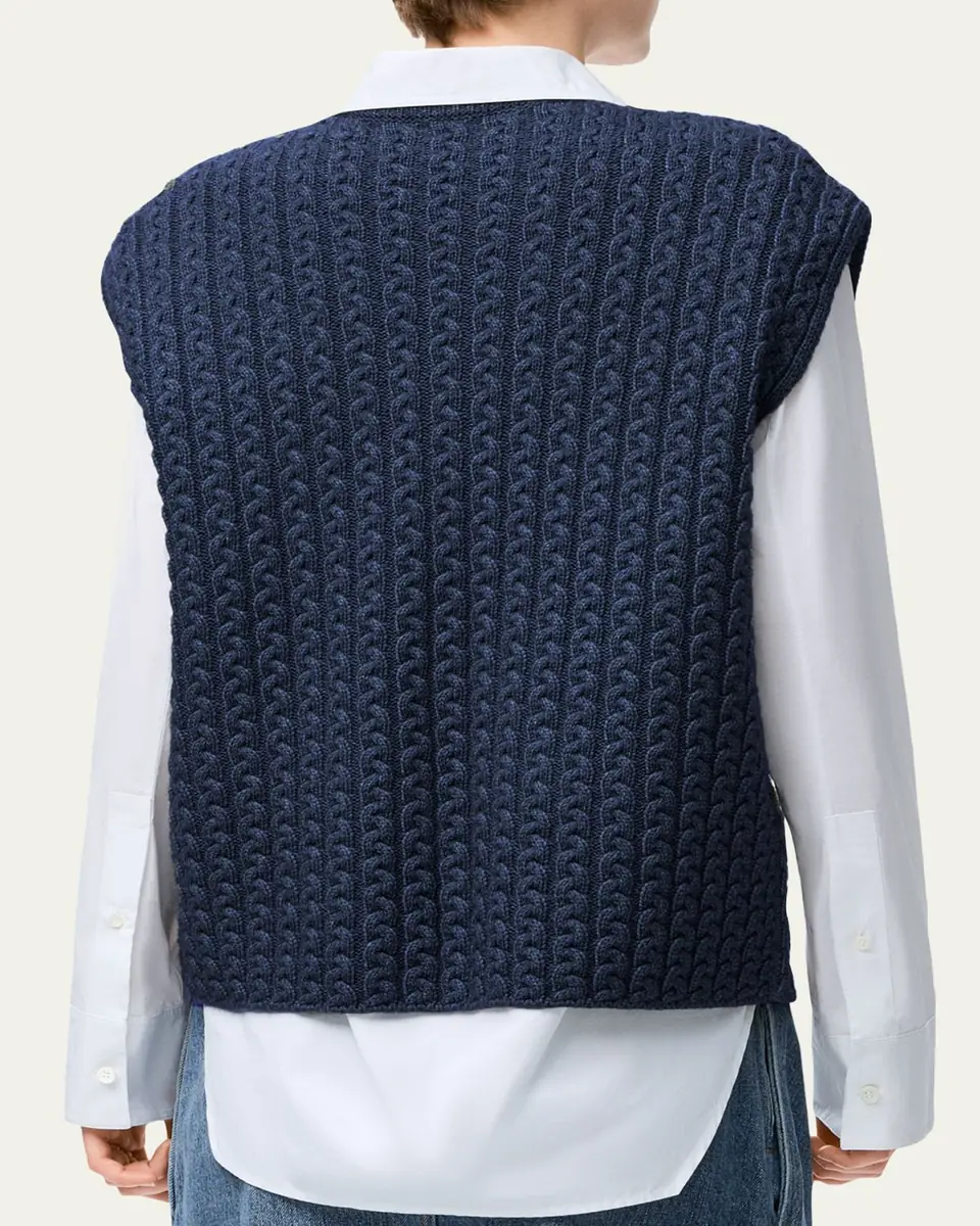 Loewe Anagram Cable Knit Vest | Thumbnail 3