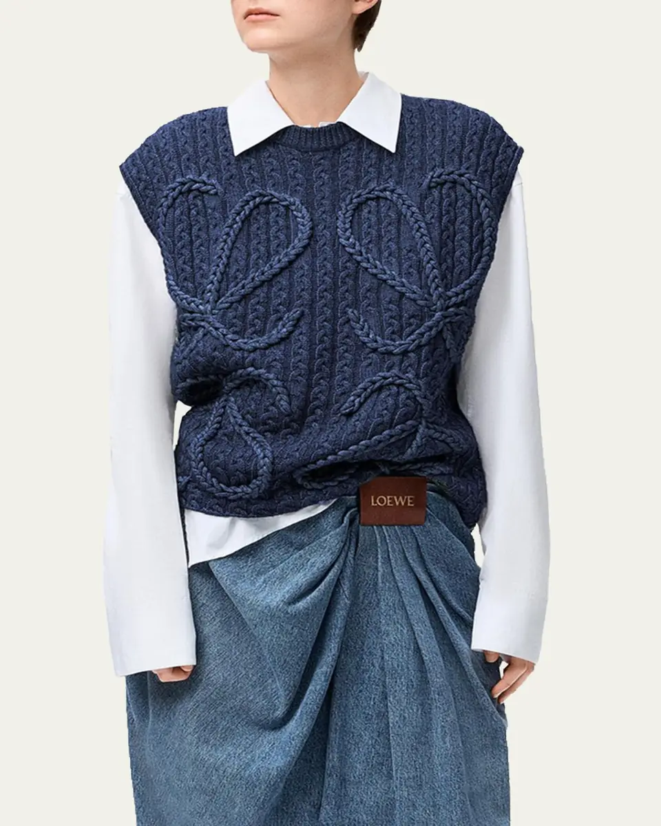 Loewe Anagram Cable Knit Vest | Thumbnail 4