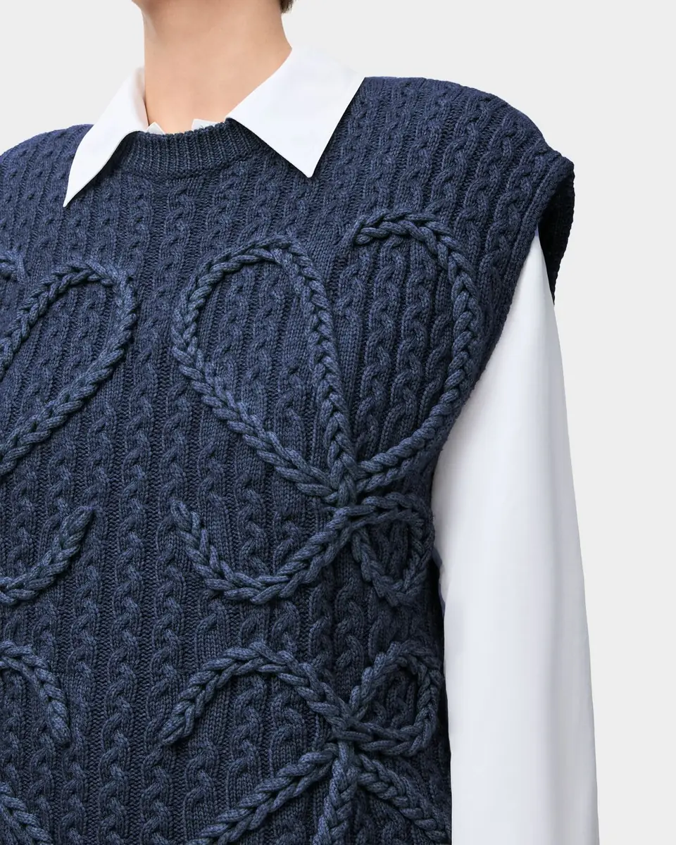 Loewe Anagram Cable Knit Vest | Thumbnail 8
